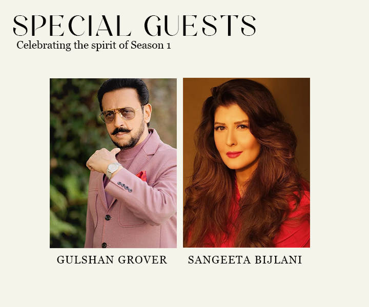 Dream Aura India 2026 Season 1 special guests Gulshan Grover and Sangeeta Bijlani