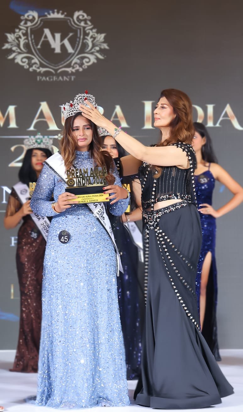 Shakila Ahmed crowned Mrs Dream Aura India 2026 G-1 Winner on the grand finale stage
